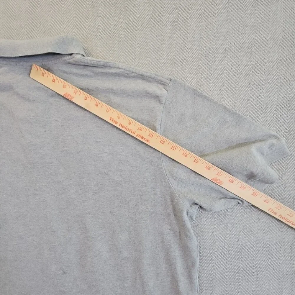 Polo by Ralph Lauren Polo Shirt Men's Size 2XB Big Grey Gray 2 Button Cotton EUC